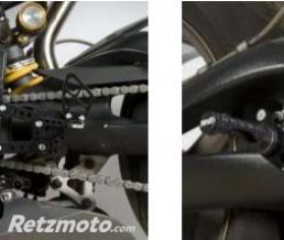 Commandes recul�es R&G RACING noir Triumph Daytona 675/R