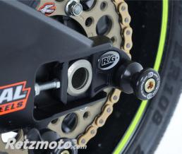 Pions de bras oscillant avec platine R&G RACING noir Triumph Street Cup