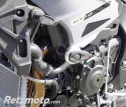 Kit fixation Crash-Pad LSL alu noir Yamaha MT-10