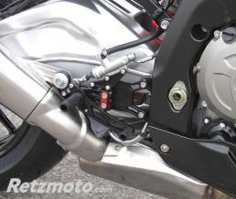 COMMANDES RECULEES MULTIPOSITIONS POUR BMW S1000RR 09-10 AVEC ABS, ANODISATION NOIR