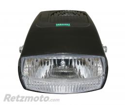 PHARE-PROJECTEUR CYCLO ADAPTABLE SOLEX 3800, 6000, FLASH NOIR HOMOLOGUE (COMPLET)