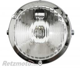PHARE/PROJECTEUR CYCLO ADAPTABLE PEUGEOT 103 ROND DIAM 103mm NOIR (P26s + TEMOIN) 