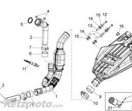 Joint echappement APRILIA 750/900 Shiver/Dorsoduro/RSV4/Tuono V4-Moto guzzi Breva/Griso/Norge/Stelvio-GU05128230