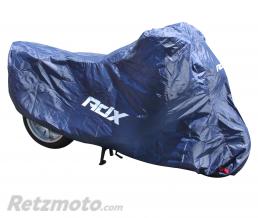 HOUSSE DE PROTECTION MOTO ADX TOTALEMENT ETANCHE BLEU FONCE/LOGO BLANC (POLYESTER/BOUCLE DE FERMETURE/OEILLETS ANTIVOL)
