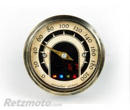 Compteur de vitesse Tiny VINTAGE (Laiton) avec fond effet craquel�