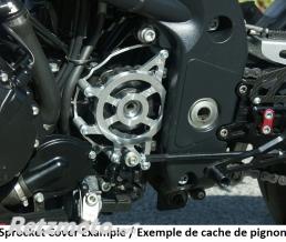 Carter de pignon de sortie de boite LSL Clubman noir Triumph Speed Triple 1050