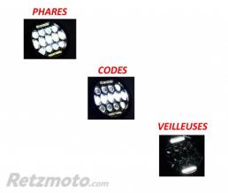 Phare moto bratstyle mod�le FURTIF CUSTOM � LED homologu� CE