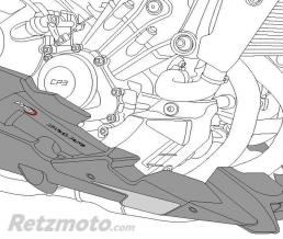 Sabot moteur HONDA CB1000R 08'-17' ASPECT CARBONE