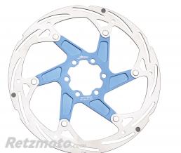 DISQUE DE FREIN VTT VAE 6 TROUS NEWTON BRAKE 180mm BLEU DISQUE FLOTTANT AVEC INDICATEUR USURE - RECOMMANDE VAE/E BIKE