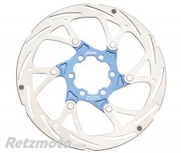 DISQUE DE FREIN VTT VAE 6 TROUS NEWTON BRAKE 160mm BLEU DISQUE FLOTTANT AVEC INDICATEUR USURE - RECOMMANDE VAE/E BIKE