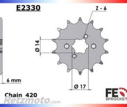 KIT CHAINE APRILIA 50 SX '12/17 11X53 420R CHAINE 420 RENFORCEE (Qualit� origine)