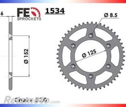 KIT CHAINE ACIER BETA 300 XTRAINER '15/16 13x51 RK520MXZ4 Chaine RACING Ultra Renforc�