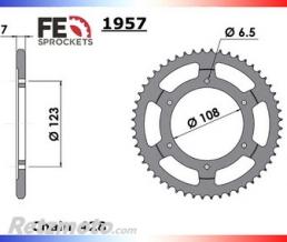 KIT CHAINE GILERA 50 SMT '11/16 13X52 428H(Adaptation en 428) CHAINE 428 RENFORCEE (Qualit� origine)