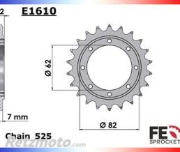 KIT CHAINE GILERA GP 800 '08/13 22X47 RK525FEX CHAINE 525 RX'RING SUPER RENFORCEE (Qualit� origine)