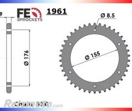KIT CHAINE TRIUMPH 1050 TIGER '11/15 18x45 RK530MFO CHAINE 530 XW'RING SUPER RENFORCEE (Qualit� origine)