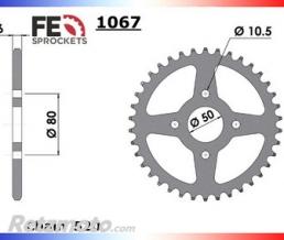 KIT CHAINE ACIER SYM 250 QUADLANDER '05/07 15X38 RK520SO CHAINE 520 O'RING RENFORCEE (Qualit� origine)