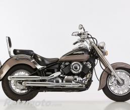 Ligne compl�te d'�chappement Falcon Ligne Cromo - Coupe Slash Yamaha XVS 650 Drag Star/Classic avec EG-BE