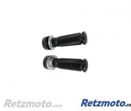Paire de commande recul� universel aluminium noir