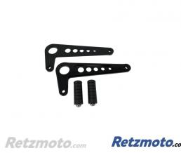 Paire de commande recul� universel aluminium noir
