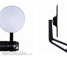 R�troviseur moto embout guidon rond sans miroir en verre mo.view