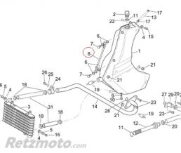 Tuyau de niveau r�servoir huile Aprilia RSV/TUONO 1000 V2-AP8144275