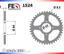 KIT CHAINE ACIER SYM 125 WOLF '05/08 15X41 520HG(Qualit�.de.cha�ne.pour utilisation.mod�r�e) CHAINE 520 RENFORCEE avec Attache Rapide