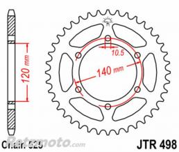 Kit chaine Kawasaki ZR7 DID/JT 525VX3 16x38 standard(couronne standard)