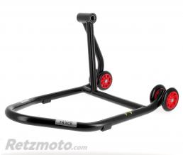 B�quille monobras gauche BIHR Home Track noir mat roues rouge