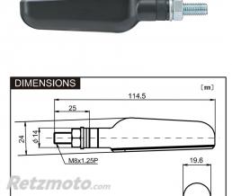 Paire de clignotants s�quentiels D-LIGHT RAY Daytona-89273