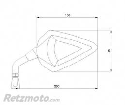 R�troviseur D-VERSION RACE ARGENT (paire) BARRACUDA