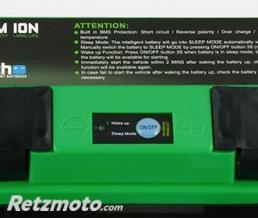 Batterie Tondeuse Lithium U1/U1R avec bouton ON/OFF - 4 bornes