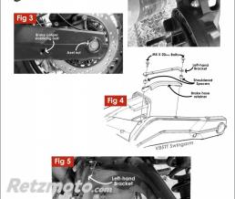 Garde boue/leche Roue Ar Moto Guzzi V85TT Noir mat