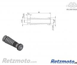 Kit repose-pieds GILLES TOOLING Sport noir SUZUKI GSXR 1000