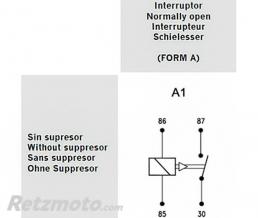Relais demarreur Rieju 50 RMX 40A