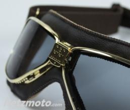 Lunettes Nannini mod�le Cruiser marron/or �cran gris antibu�e