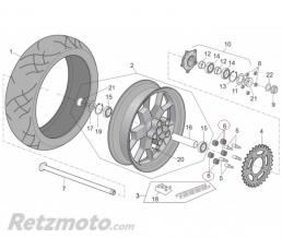 Amortisseur de couple couronne Aprilia RSV/TUONO 1000-B043317