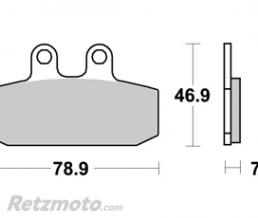 Plaquette Frein Ar Moto guzzi V85TT/Aprilia/Honda Metal fritt�
