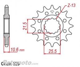 KIT CHAINE ACIER BENELLI 502 TRK X '18/22 14x44 RK525XSO RX'RING SUPER RENFORCEE (Qualit� origine)