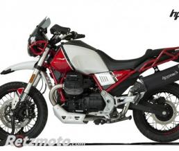 Silencieux HP CORSE SPS carbone inox noir MOTO GUZZI V85TT EURO 4