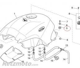 Silent bloc reservoir Moto guzzi V7/Breva/Norge-GU02107100