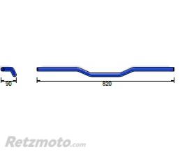 Guidon ALUMINIUM Street Bar L00 22.2mm chrome-123L000CR