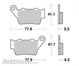 Plaquettes freins ar AP RACING Aprilia Shiver/Mana/Caponord M�tal Fritt�