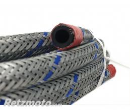 Durite essence 5m Diam 8x13mm Metal Tress� Galvanis� et Fil Bleu