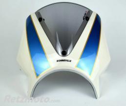 Saut de vent Triumph Bonneville T120/T100 2016> (Fusion blanc & Aegean Bleu)