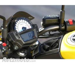 ONE DESIGN Prot�ge T de fourche Carbone pour Kawasaki 600 ER6N 2012-2014 Format : 142,4x134,5mm.