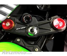 ONE DESIGN Prot�ge T de fourche Carbone pour Kawasaki Zx6R 636 2012-2015 Format : 271x93,4mm.