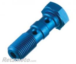 FRANCE EQUIPEMENT. VIS PASSAGE HUILE LONGUE ALU M10X100 COULEUR BLEUE