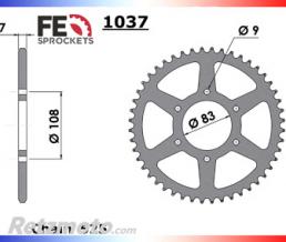 FRANCE EQUIPEMENT Couronne acier crosscar/kart cross 45 dents 525