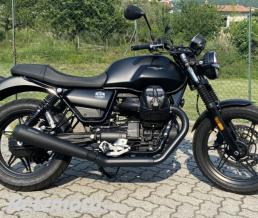 Paire silencieux Mistral Moto guzzi V7 850 euro 5 Court noir