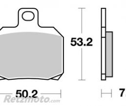 Plaquette frein ar metal fritt� Aprilia/Moto guzzi AP RACING
